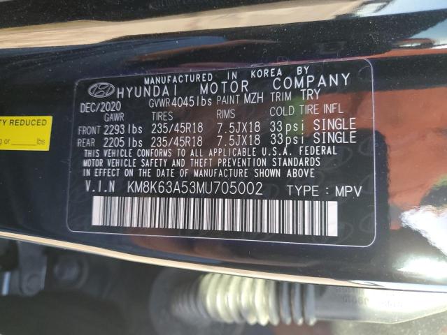 2021 HYUNDAI KONA NIGHT KM8K63A53MU705002