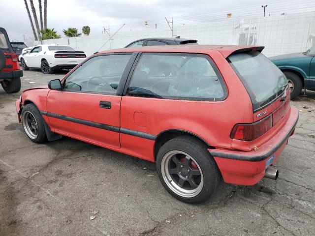 HONDA CIVIC DX 1991 red hatchbac gas 2HGED6451MH572474 photo #3