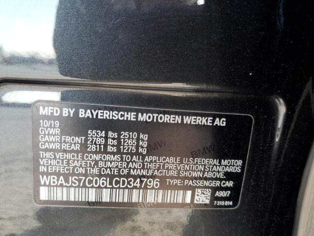 VIN WBAJS7C06LCD34796 2020 BMW M5 no.12