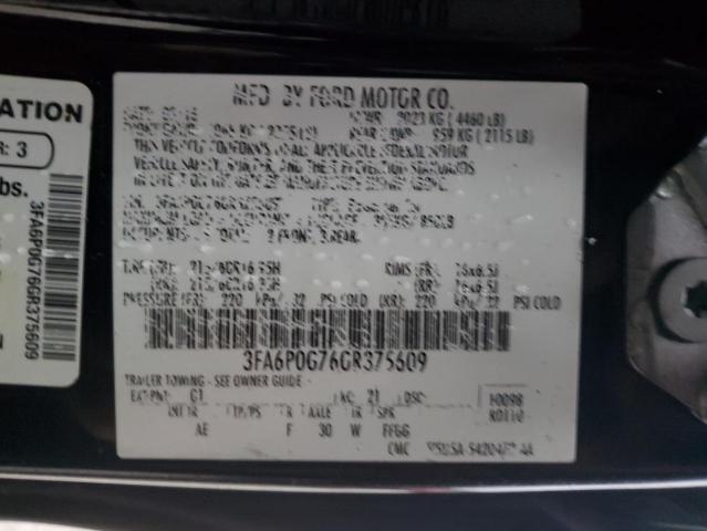 2016 FORD FUSION S - 3FA6P0G76GR375609