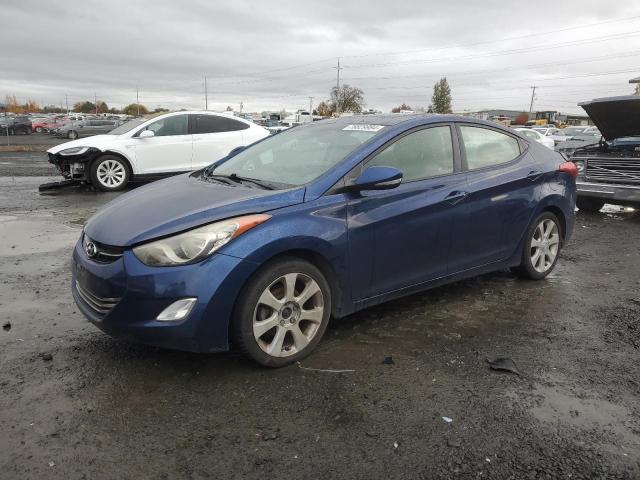 HYUNDAI ELANTRA GL 2013 blue sedan 4d gas KMHDH4AEXDU705359 photo #1