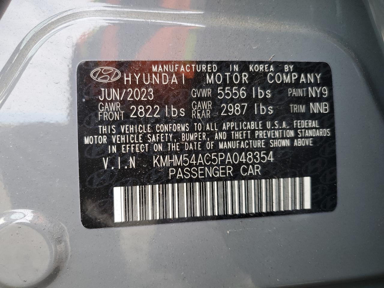 Lot #3026011945 2023 HYUNDAI IONIQ 6 LI