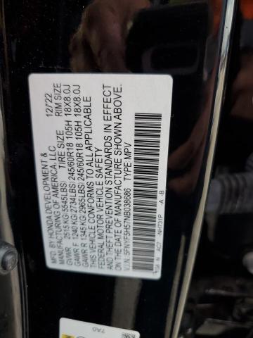 2022 HONDA PILOT EXL - 5FNYF5H57NB038686