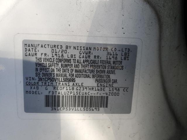 2020 NISSAN KICKS SR 3N1CP5DV1LL505695
