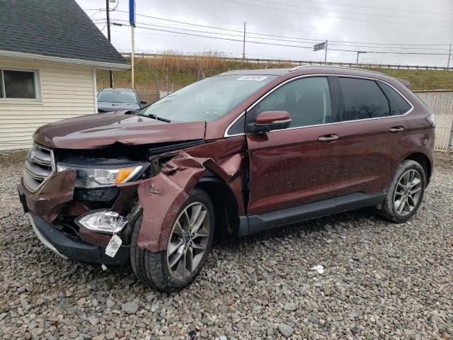 FORD EDGE TITAN 2016 maroon  gas 2FMPK4K95GBC10142 photo #1