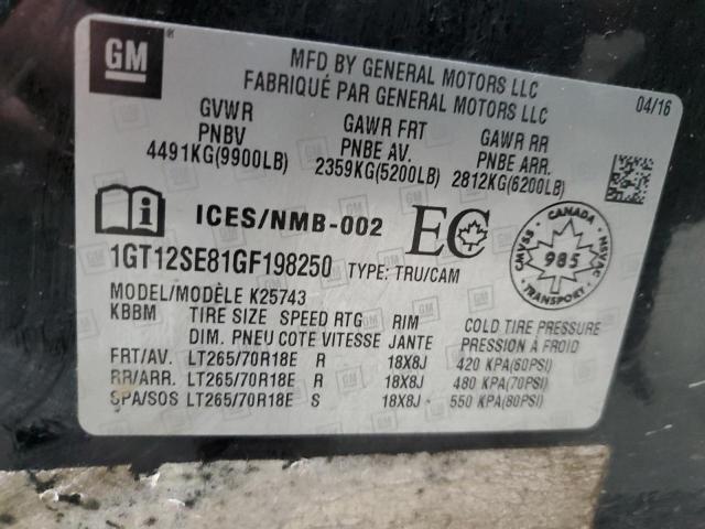 2016 GMC SIERRA K25 1GT12SE81GF198250