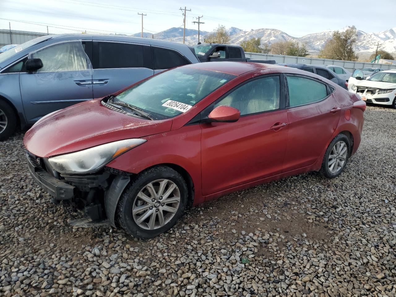 Lot #2974853069 2014 HYUNDAI ELANTRA SE