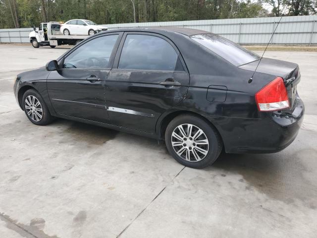 KIA SPECTRA EX 2009 black  gas KNAFE221095646617 photo #3