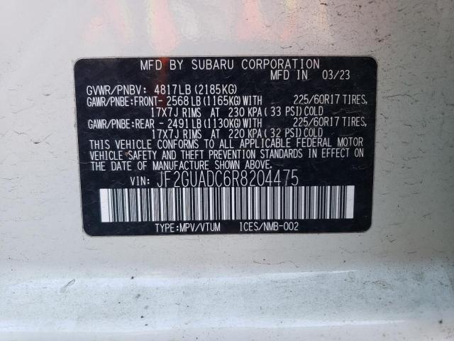 2024 SUBARU CROSSTREK - JF2GUADC6R8204475