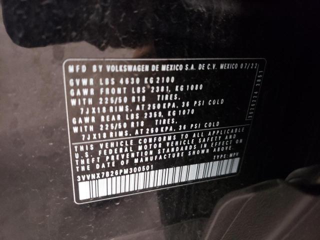 2023 VOLKSWAGEN TAOS SE - 3VVNX7B26PM300501