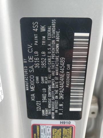 2022 KIA RIO LX - 3KPA24AD4NE445489