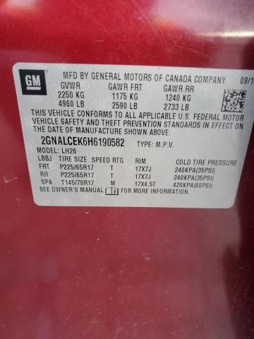 2017 CHEVROLET EQUINOX LT - 2GNALCEK6H6190582