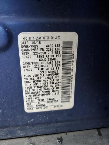2017 NISSAN ROGUE S - JN8AT2MT0HW131616
