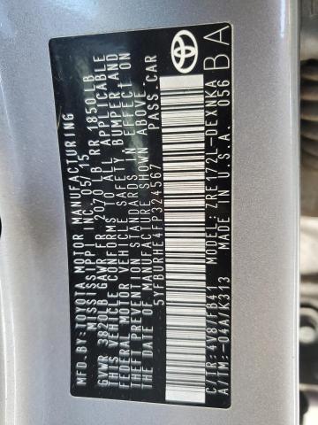 2015 TOYOTA COROLLA L - 5YFBURHE4FP324567