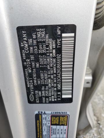 2019 HYUNDAI TUCSON LIM - KM8J3CA42KU866692
