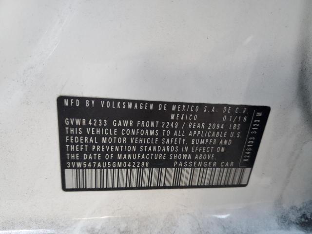 2016 VOLKSWAGEN GTI S/SE - 3VW547AU5GM042298