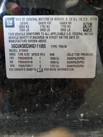 2017 CHEVROLET SILVERADO - 3GCUKSEC9HG111065