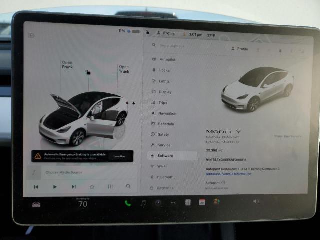 2022 TESLA MODEL Y - 7SAYGAEE5NF390016