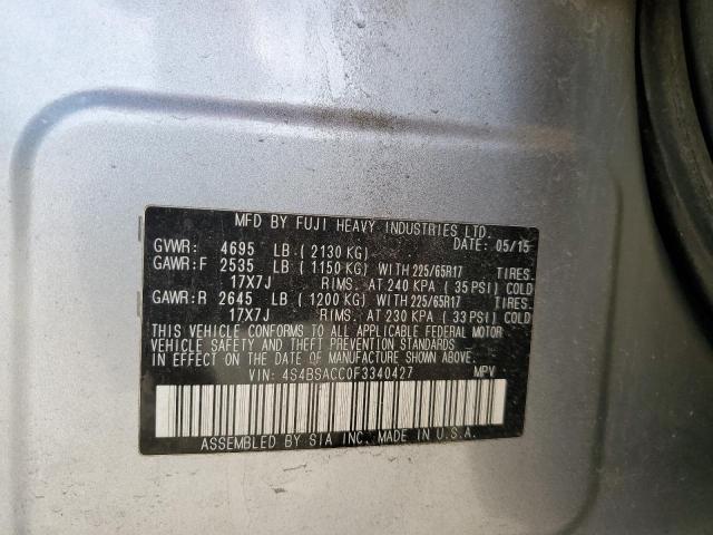 2015 SUBARU OUTBACK 2. - 4S4BSACC0F3340427