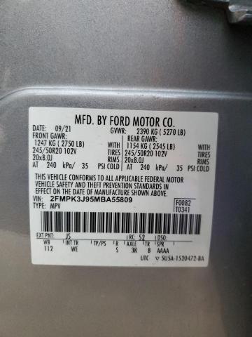 2021 FORD EDGE SEL - 2FMPK3J95MBA55809