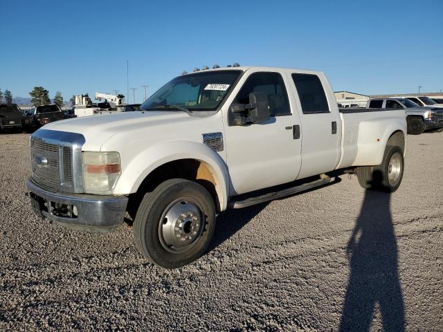 FORD F450 SUPER 2008 white crew pic diesel 1FTXW43R18EA65811 photo #1