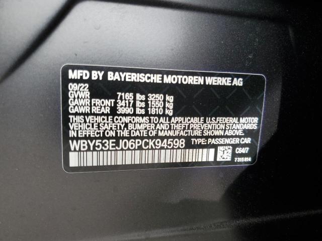 2023 BMW I7 XDRIVE6 WBY53EJ06PCK94598