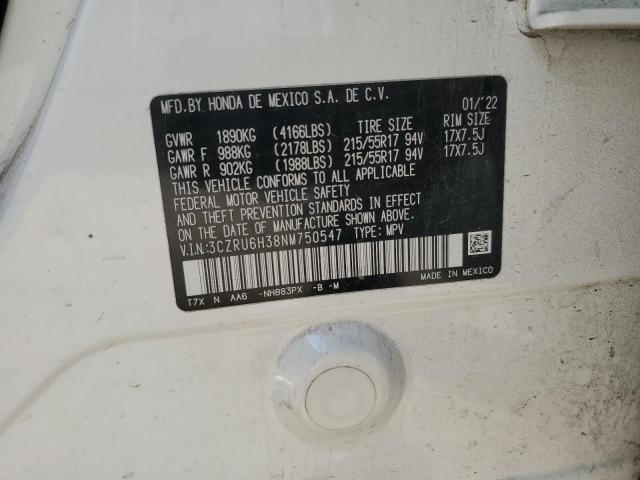 2022 HONDA HR-V LX - 3CZRU6H38NM750547
