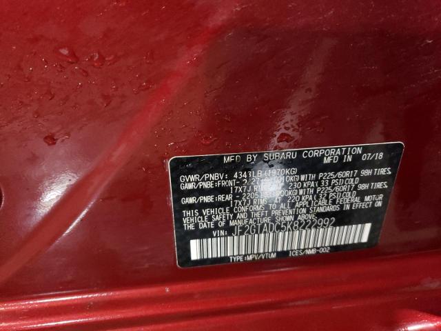 2019 SUBARU CROSSTREK - JF2GTADC5K8222992