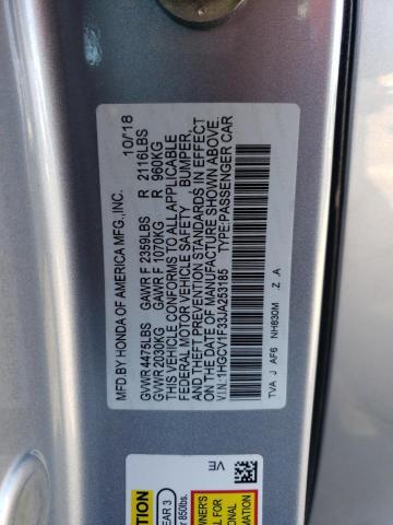 VIN 1HGCV1F33JA253185 2018 HONDA ACCORD no.12