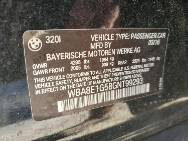 2016 BMW 320 I - WBA8E1G58GNT99293