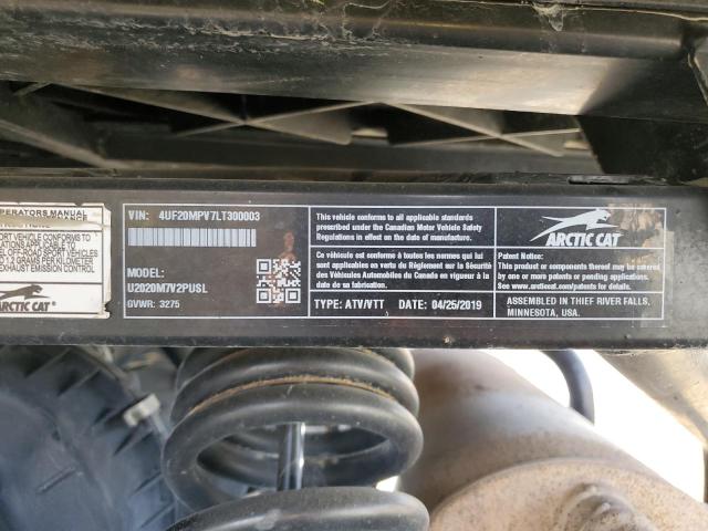 2020 ATV ARCTIC CAT 4UF20MPV7LT300003