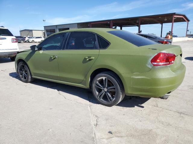 VOLKSWAGEN PASSAT SE 2014 green sedan 4d diesel 1VWBN7A32EC082134 photo #3