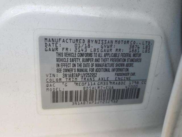 2018 NISSAN SENTRA S - 3N1AB7AP1JY252952