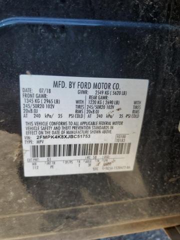 2018 FORD EDGE TITAN - 2FMPK4K8XJBC51753
