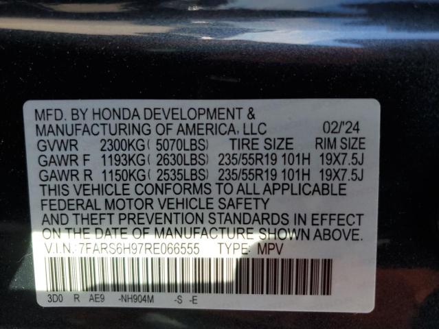 VIN 7FARS6H97RE066555 2024 HONDA CRV no.13