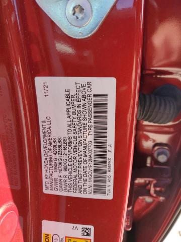 2022 HONDA ACCORD LX - 1HGCV1F12NA007703