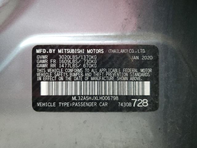 2020 MITSUBISHI MIRAGE LE - ML32A5HJXLH006798
