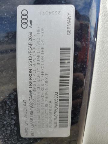 2018 AUDI A5 PRESTIG WAU2NGF59JN005933