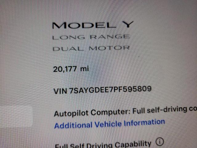 2023 TESLA MODEL Y - 7SAYGDEE7PF595809