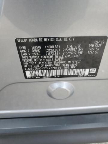 VIN 3CZRU5H52KM729569 2019 HONDA HR-V no.13