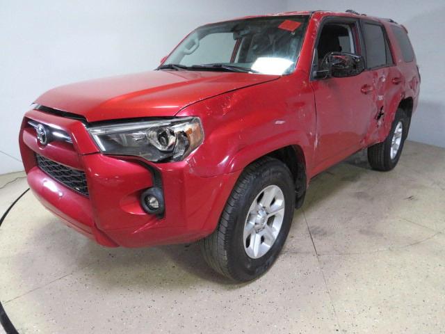 TOYOTA 4RUNNER SR 2022 red  gas JTEEU5JR3N5268003 photo #3