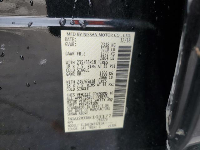 2019 NISSAN MURANO S - 5N1AZ2MJ1KN103177