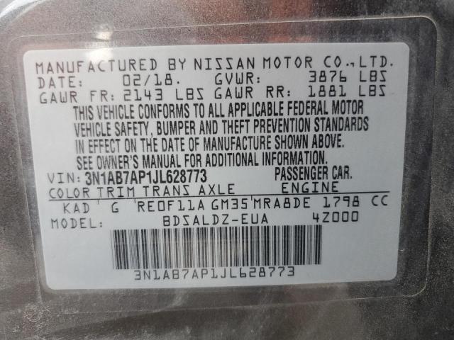 2018 NISSAN SENTRA S - 3N1AB7AP1JL628773