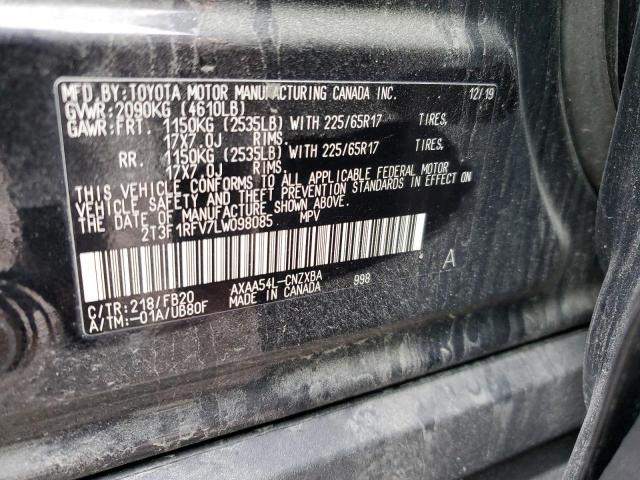 2020 TOYOTA RAV4 LE - 2T3F1RFV7LW098085