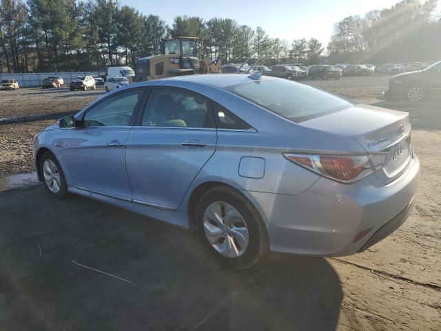 HYUNDAI SONATA HYB 2014 blue sedan 4d hybrid engine KMHEC4A46EA117651 photo #3