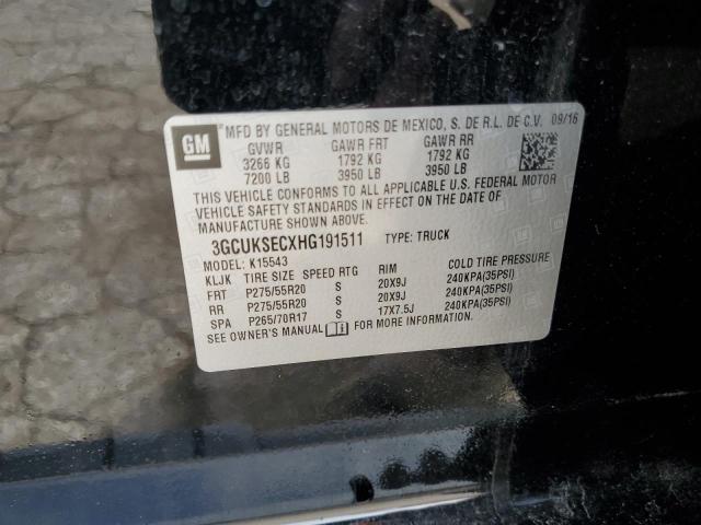 2017 CHEVROLET SILVERADO - 3GCUKSECXHG191511
