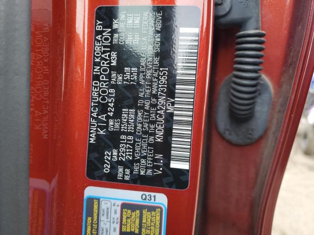 2022 KIA SELTOS NIG KNDEUCA29N7319651