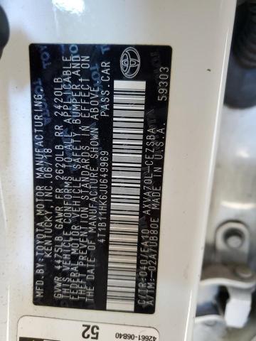 2018 TOYOTA CAMRY L - 4T1B11HK6JU649969