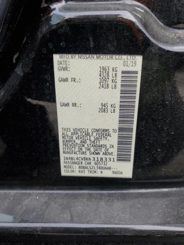 2019 NISSAN ALTIMA SR - 1N4BL4CV8KN318331
