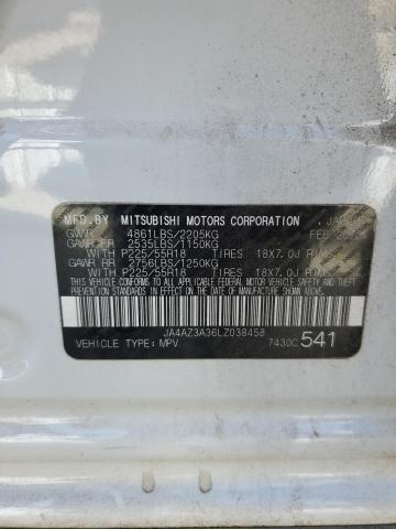 VIN JA4AZ3A36LZ038458 2020 MITSUBISHI OUTLANDER no.13